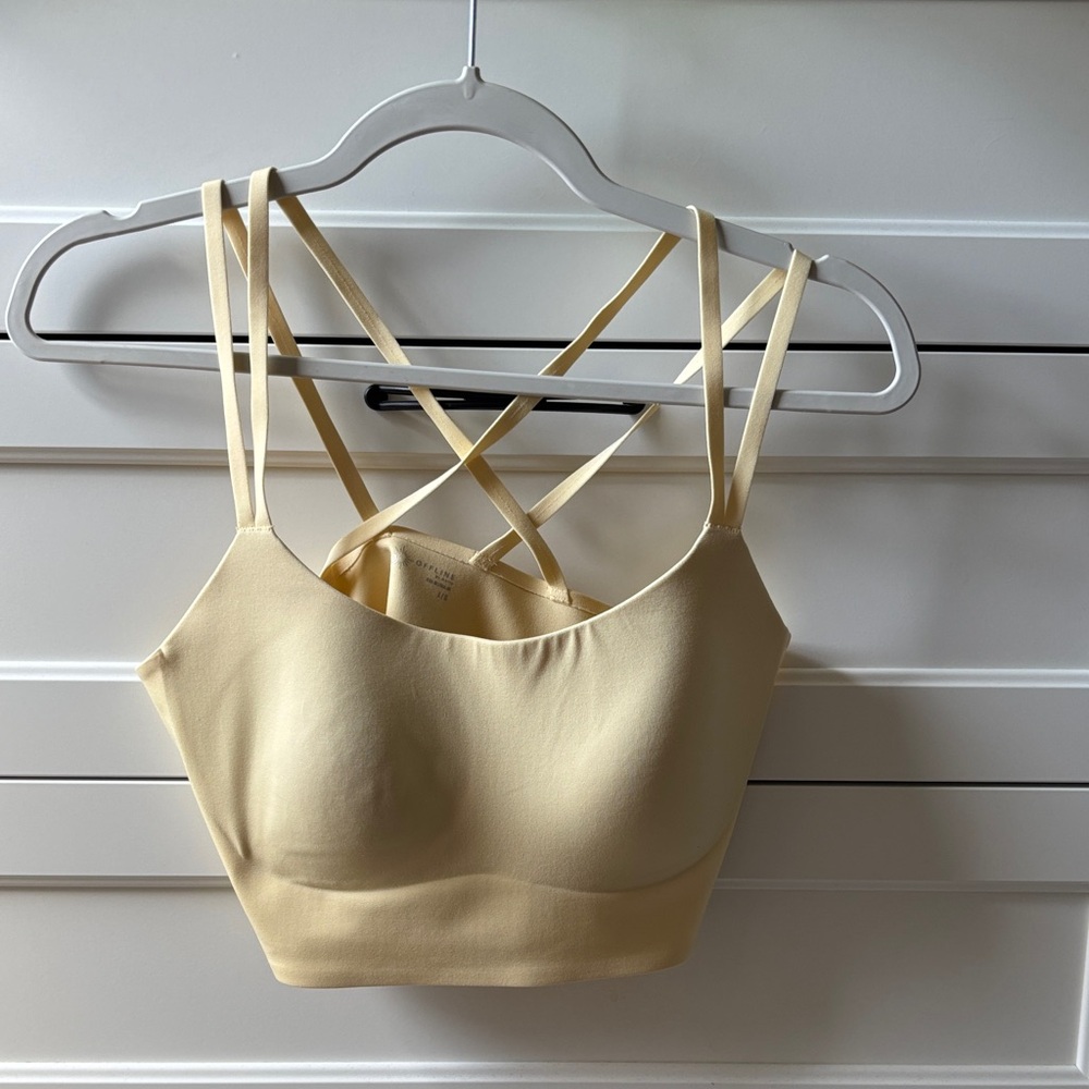 Aerie Butter Yellow Sports Bra